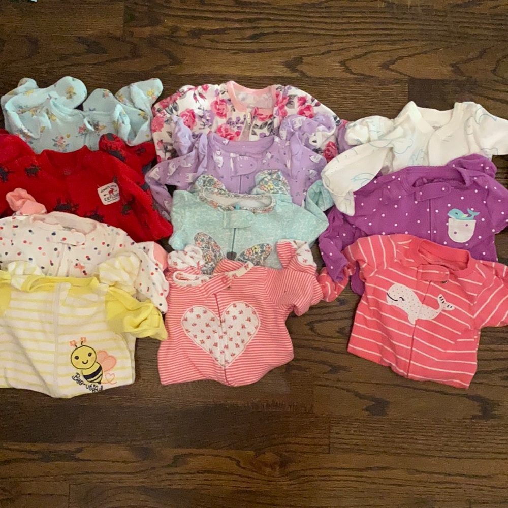 Lot of NB girls pajamas